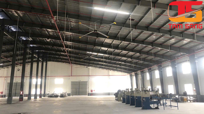 Chuẩn bị mặt bằng lắp đặt quạt trần công nghiệp